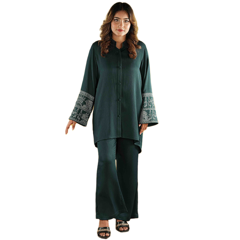Picture of TORR Dark Green Women's Co-Ord Set