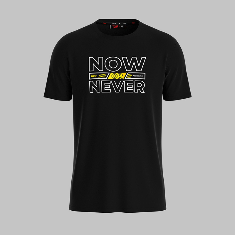 Picture of TORR Black Men's Activewear T-shirt