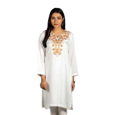 Picture of TORR White Ethnic Wear (01 Piece Kurti)