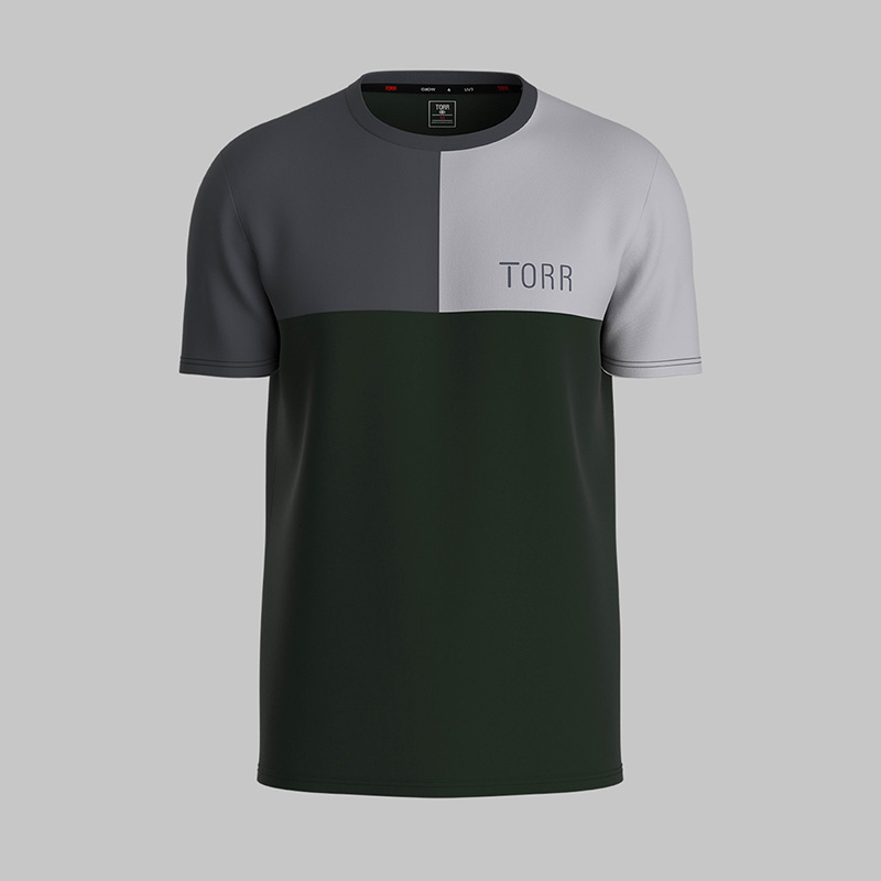 Picture of TORR Black Dark Grey Men's T-shirt