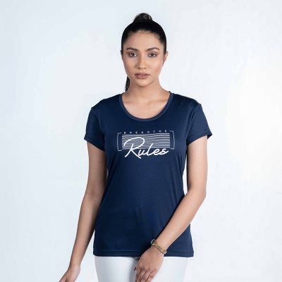 Picture of TORR Navy Women's Activewear Top