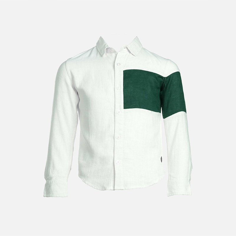 Picture of TORR White/Green Boys Shirt
