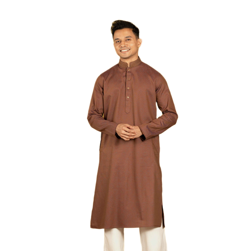 Picture of TORR Orange Rust Men's Panjabi