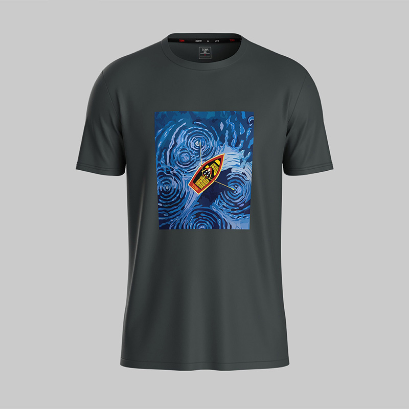 Picture of TORR Silver Blue Men's Activewear T-shirt