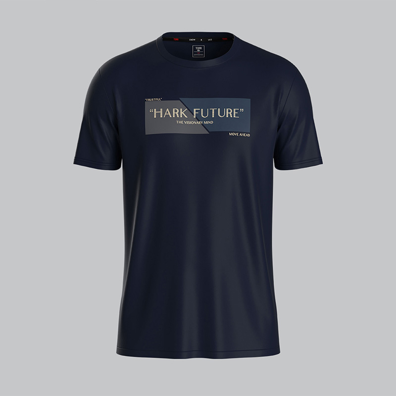 Picture of TORR Navy Men's Activewear T-shirt