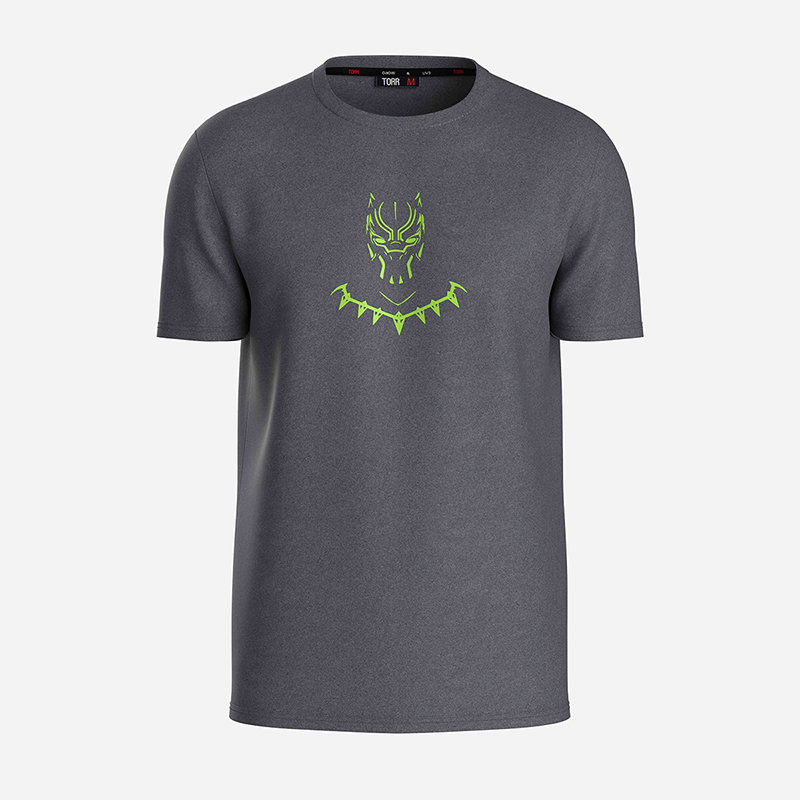 Picture of TORR Grey Chine Glow in the Dark T-Shirt