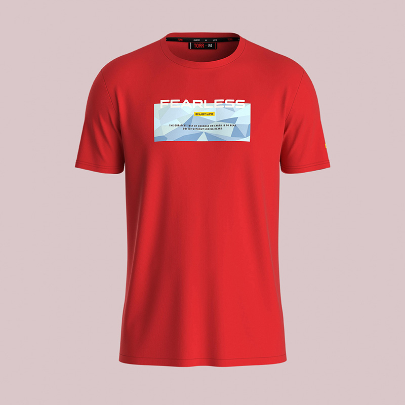 Picture of TORR Red Men's Activewear T-shirt