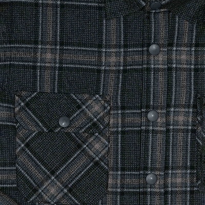 Picture of TORR Black Grey Men's Shirts