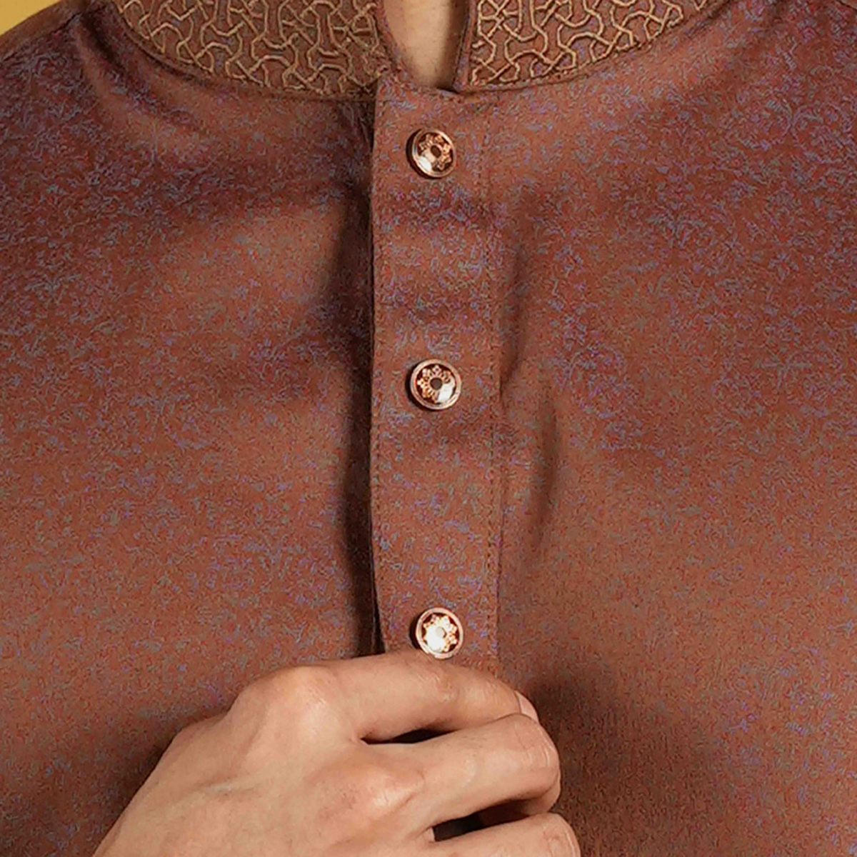 Picture of TORR Orange Rust Men's Panjabi