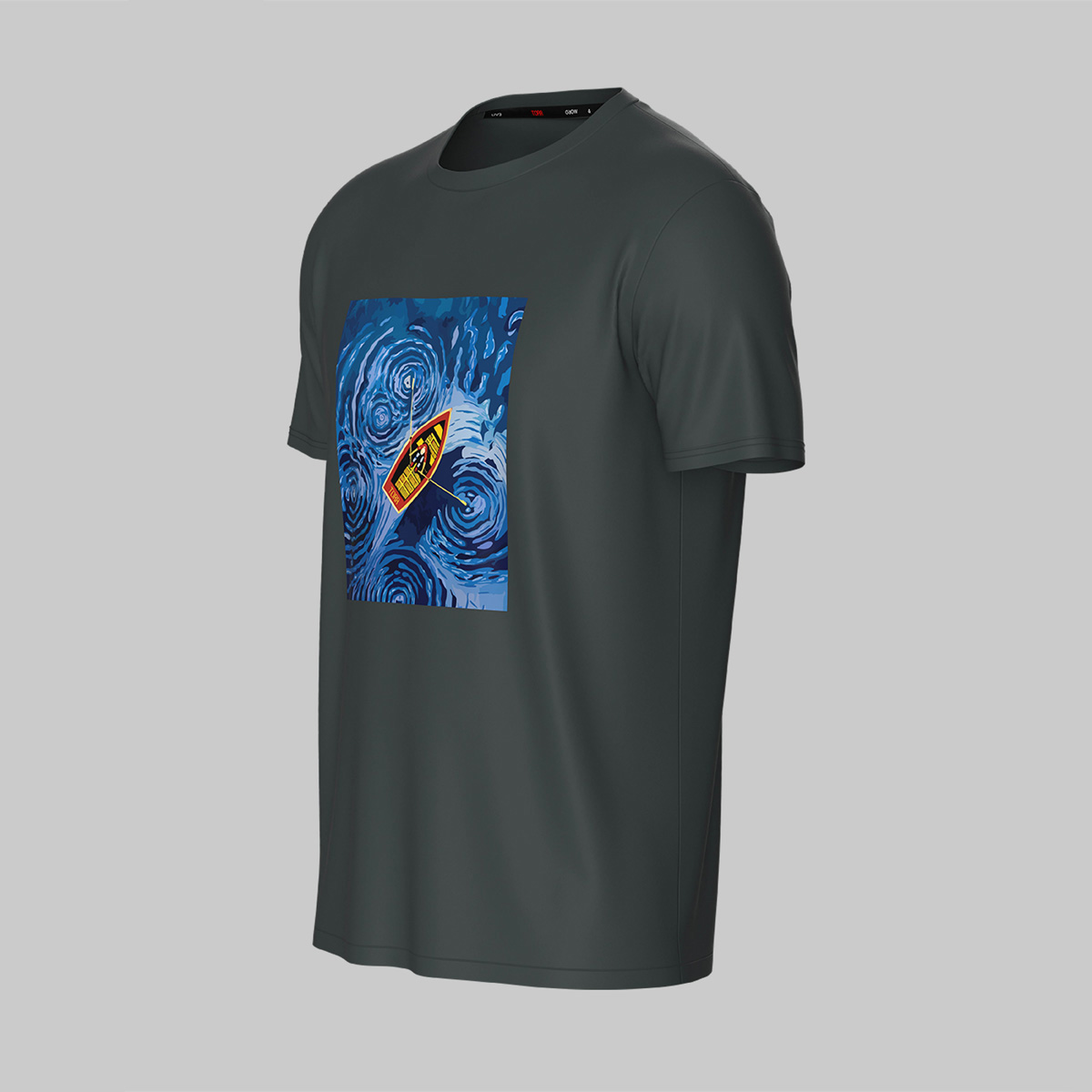 Picture of TORR Silver Blue Men's Activewear T-shirt