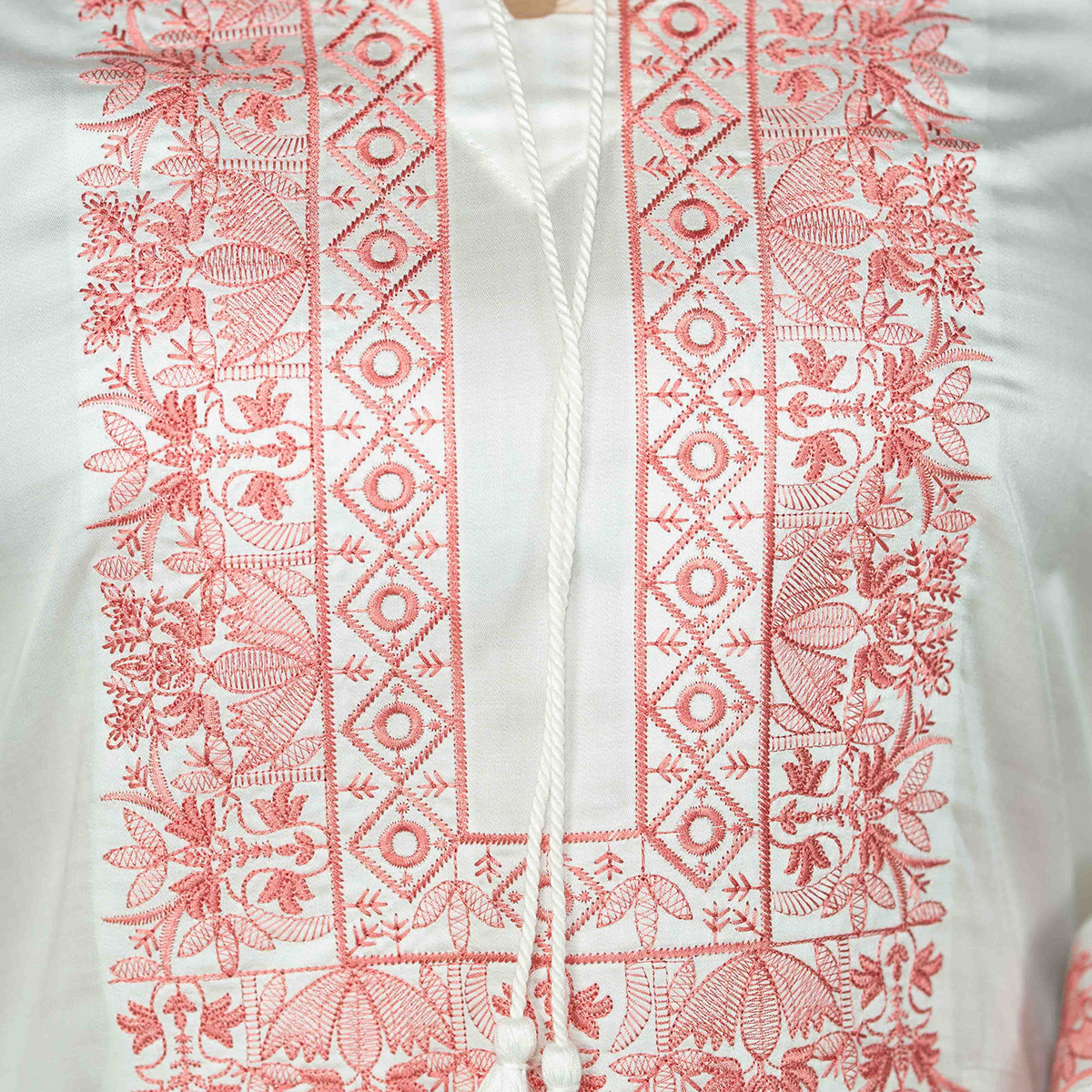 Picture of TORR WHITE PINK Ethnic Wear (01 Piece Kurti)