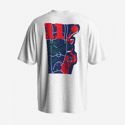 Picture of TORR White Drop Shoulder T-shirt