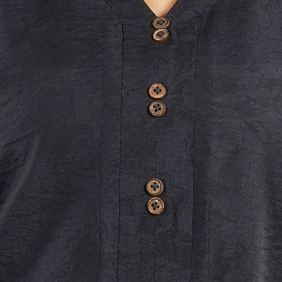 Picture of TORR Navy Blue Women's Crop Top