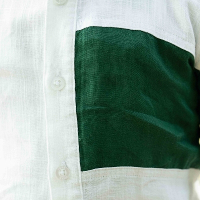 Picture of TORR White/Green Boys Shirt