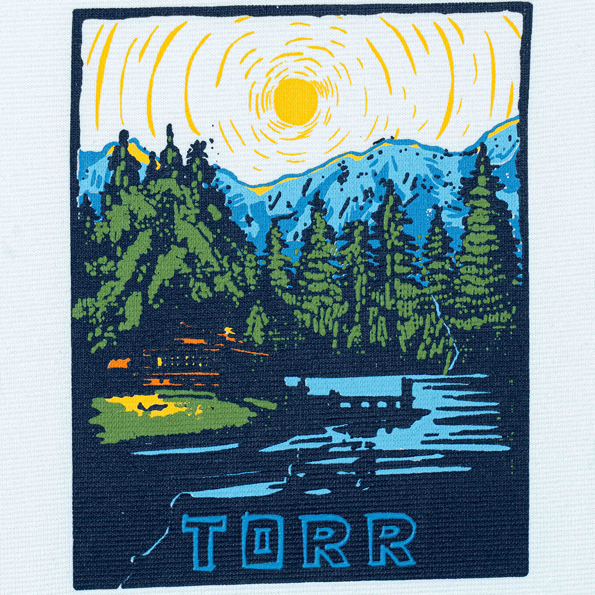 Picture of TORR White Drop Shoulder T-shirt