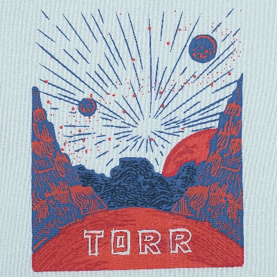 Picture of TORR White Drop Shoulder T-shirt