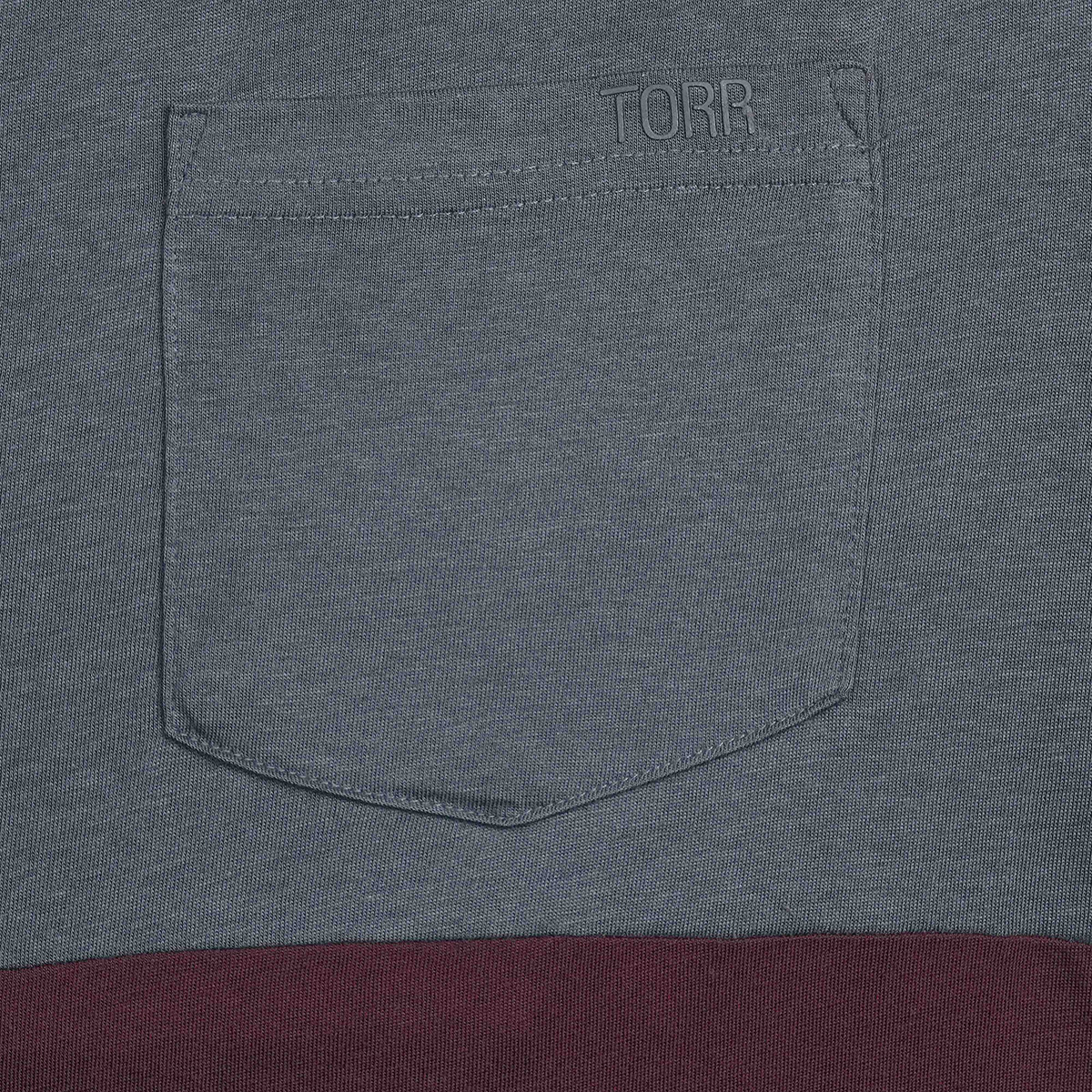 Picture of TORR Dark Grey Wine Men's  T-shirt
