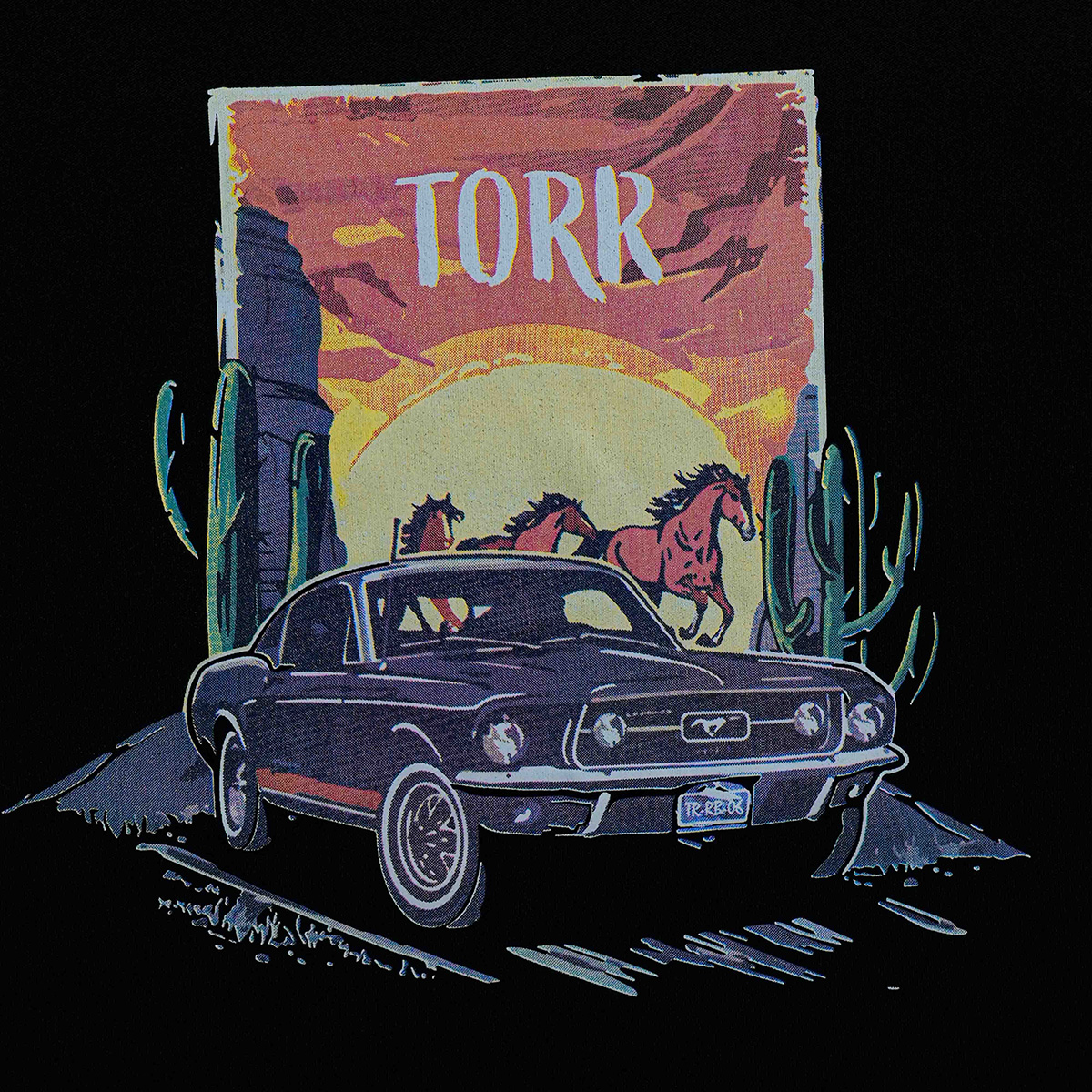 Picture of TORR Black Men's  T-shirt