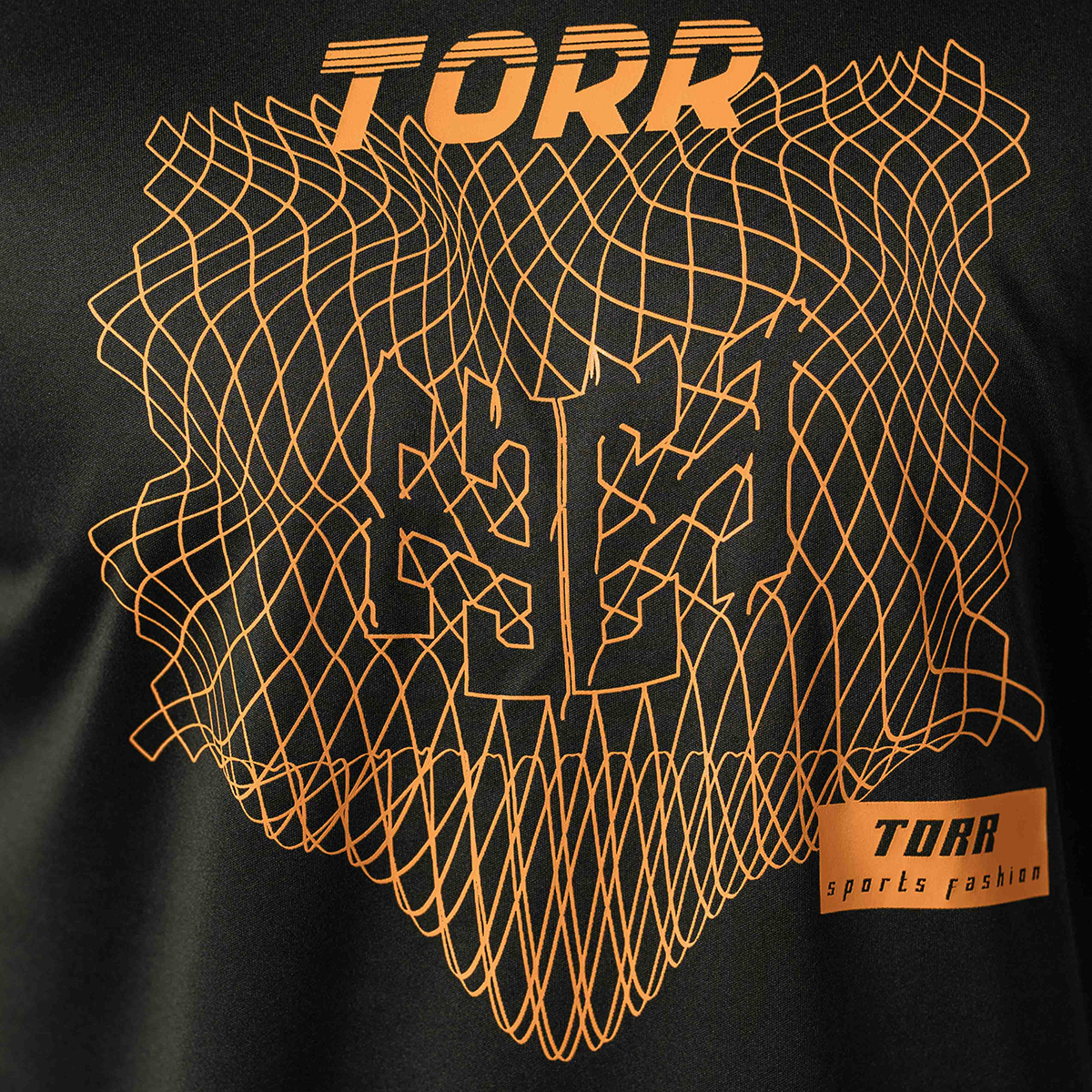 Picture of TORR Black Men's Activewear T-shirt