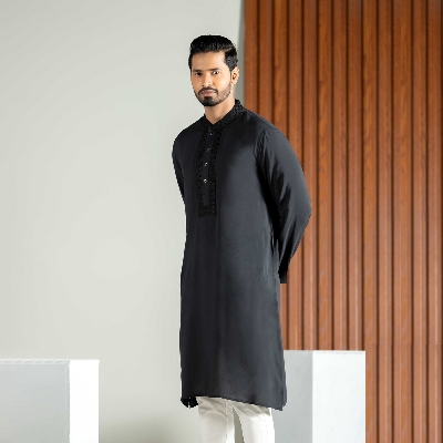 Picture of TORR Jet Black Men's Panjabi