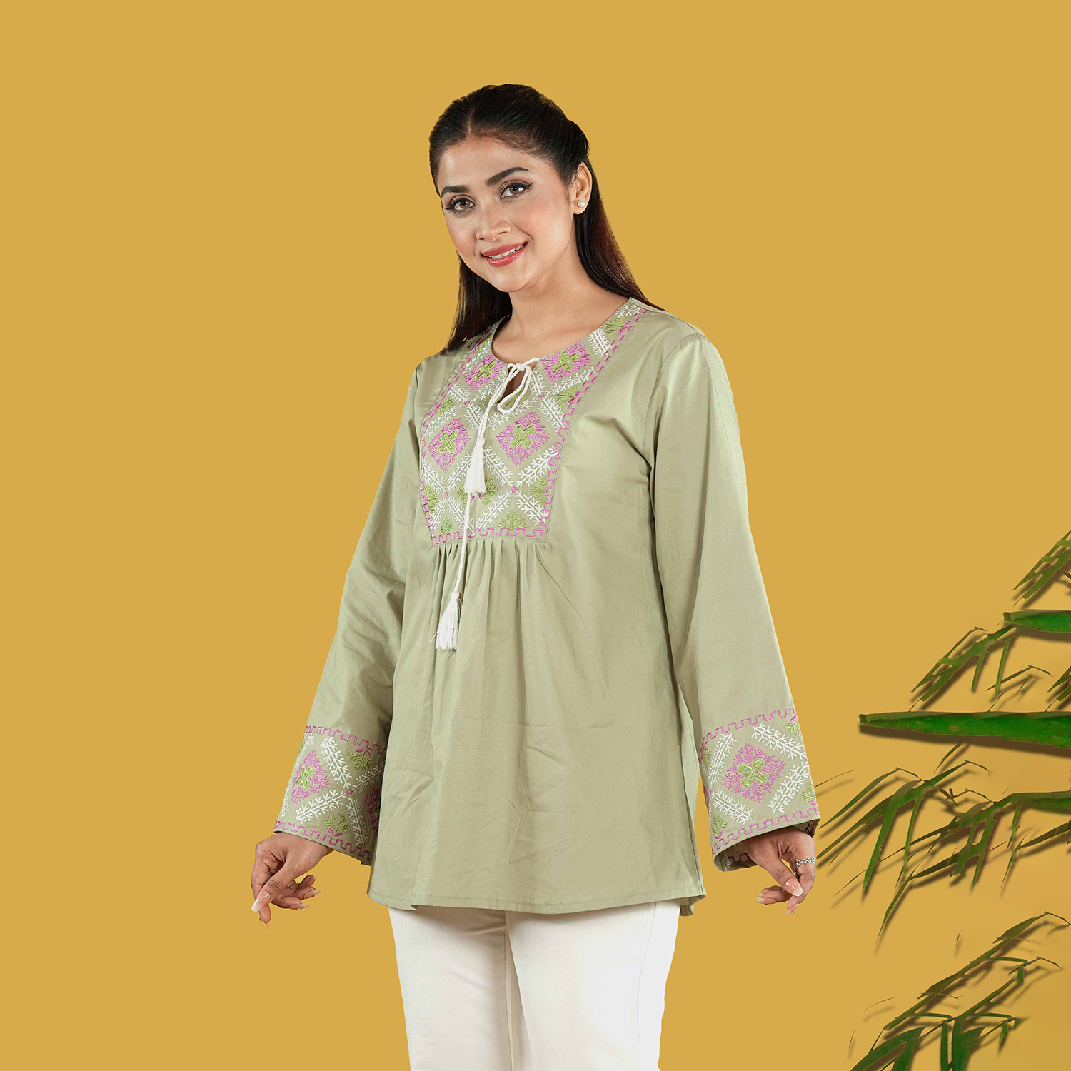 Picture of TORR Olive Women's Top