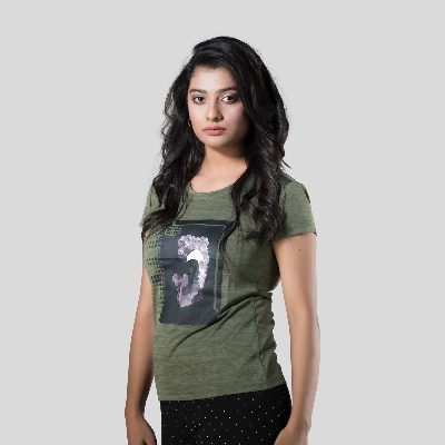 Picture of TORROLIVE GREEN MELANGE Women's T-Shirt