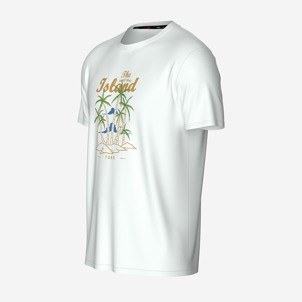 Picture of TORR White Men's  T-shirt