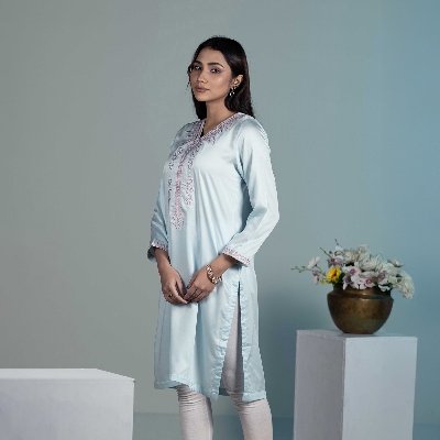 Picture of TORR Sky Blue Ethnic Wear (01 Piece Kurti)