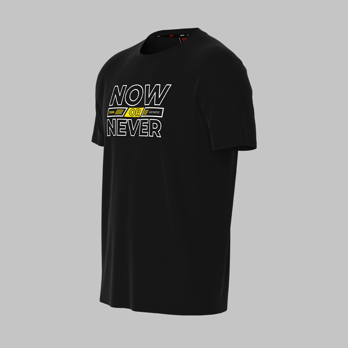 Picture of TORR Black Men's Activewear T-shirt