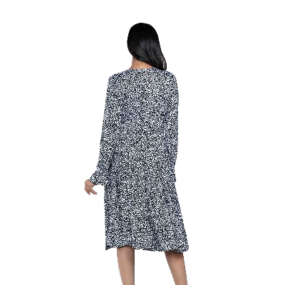 Picture of TORR Black AOP Women's Long Top