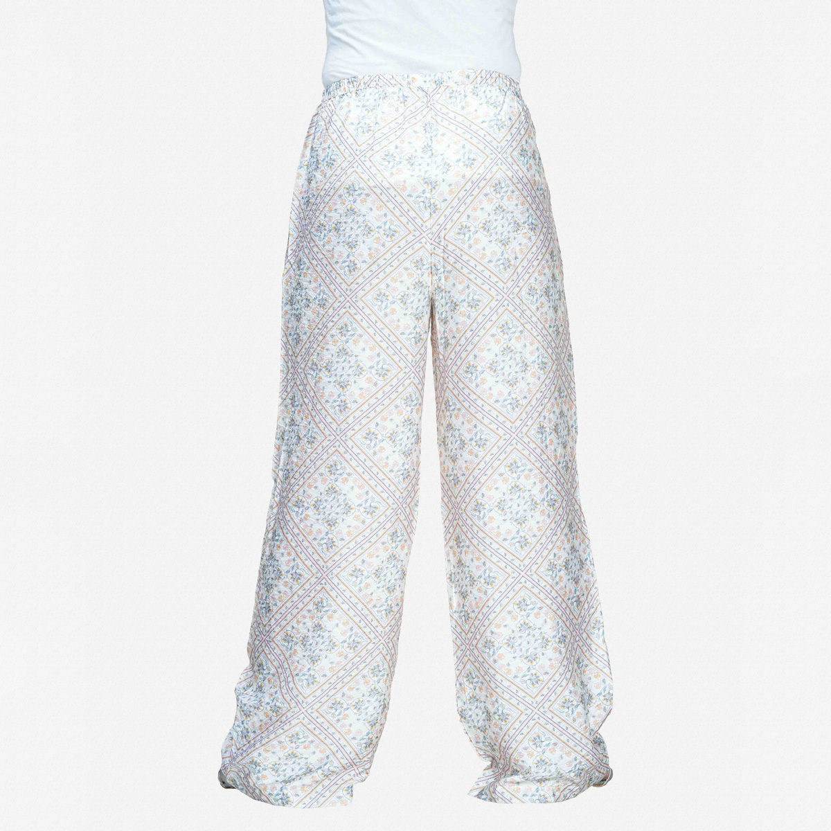 Picture of TORR White Aop Womens Palazzo