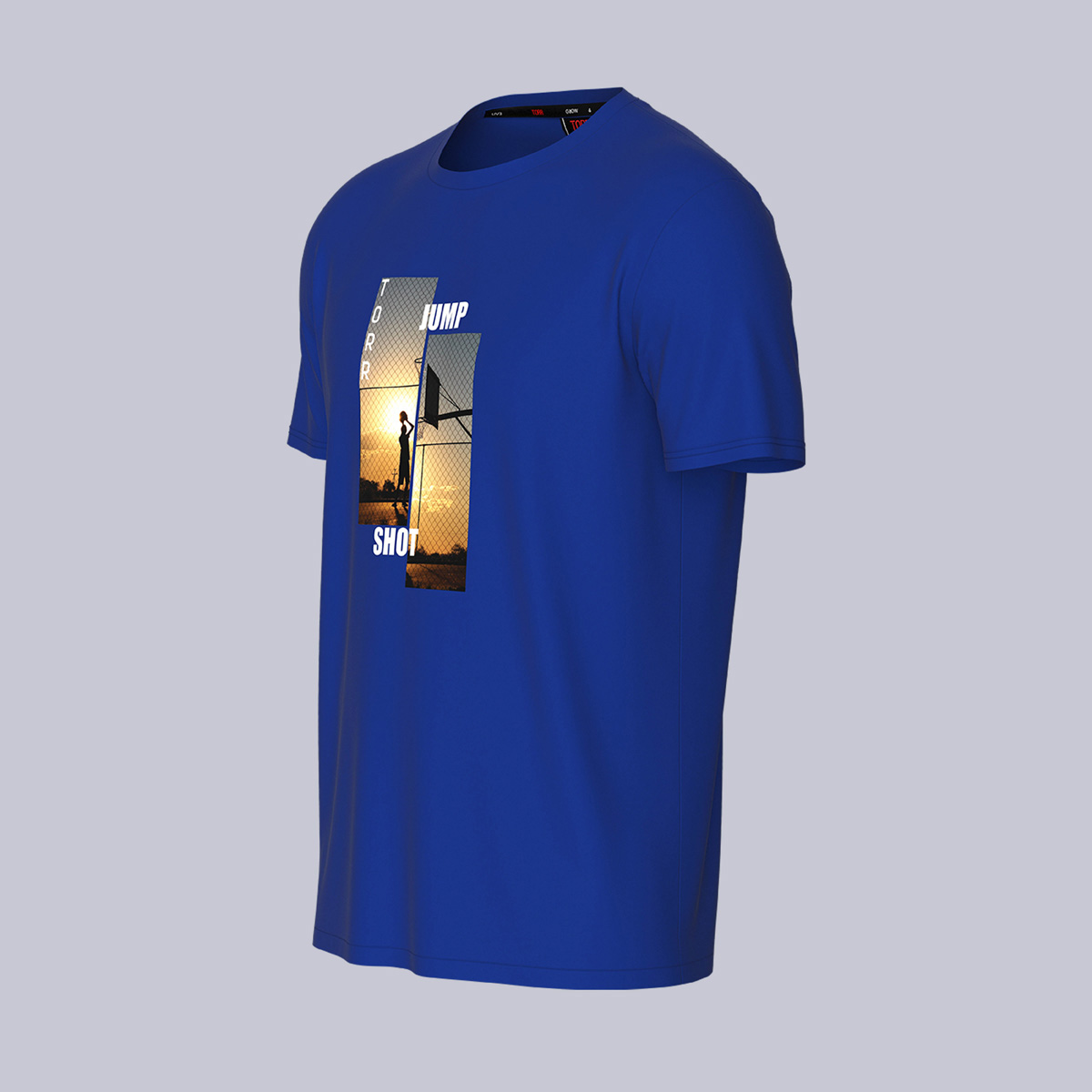 Picture of TORR Blue Men's Activewear T-shirt
