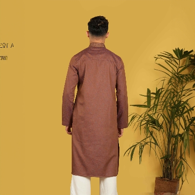 Picture of TORR Orange Rust Men's Panjabi