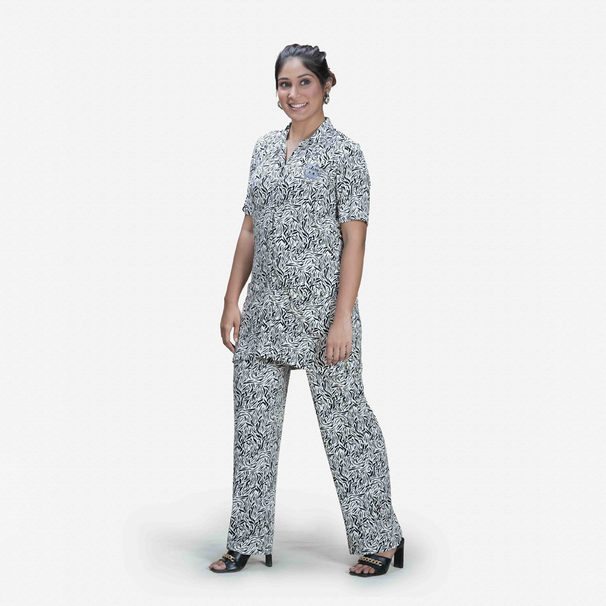 Picture of TORR Black-2 AOP Women's Sleepwear