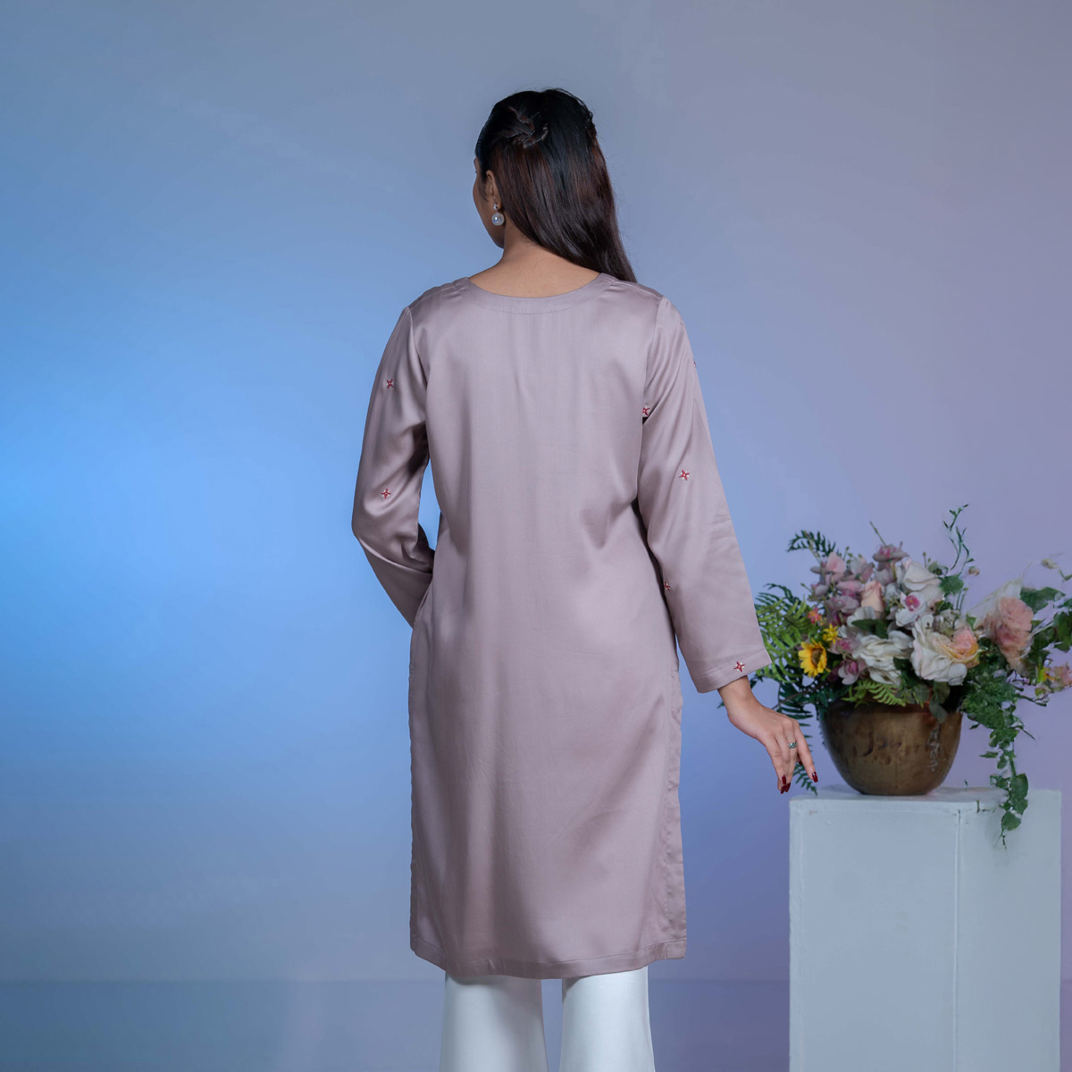 Picture of TORR Mauve Ethnic Wear (01 Piece Kurti)