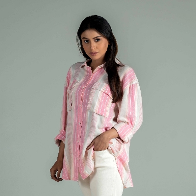 Picture of TORR Pink Stripe Women's Top