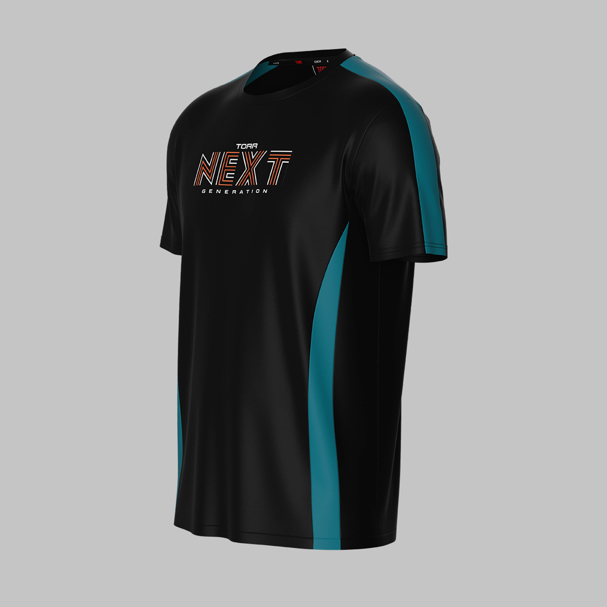 Picture of TORR Black Men's Activewear T-shirt