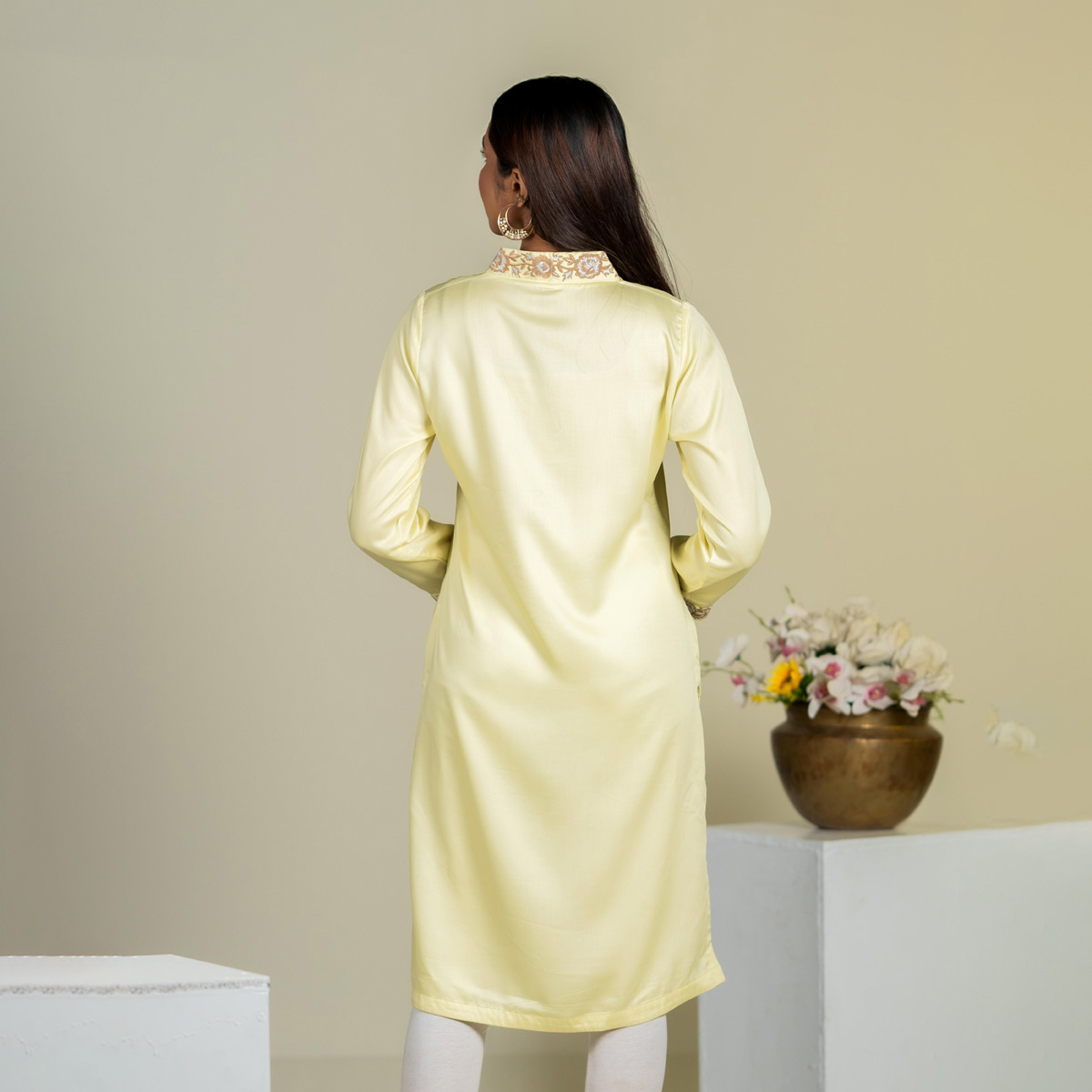 Picture of TORR Pale Lime Ethnic Wear (01 Piece Kurti)