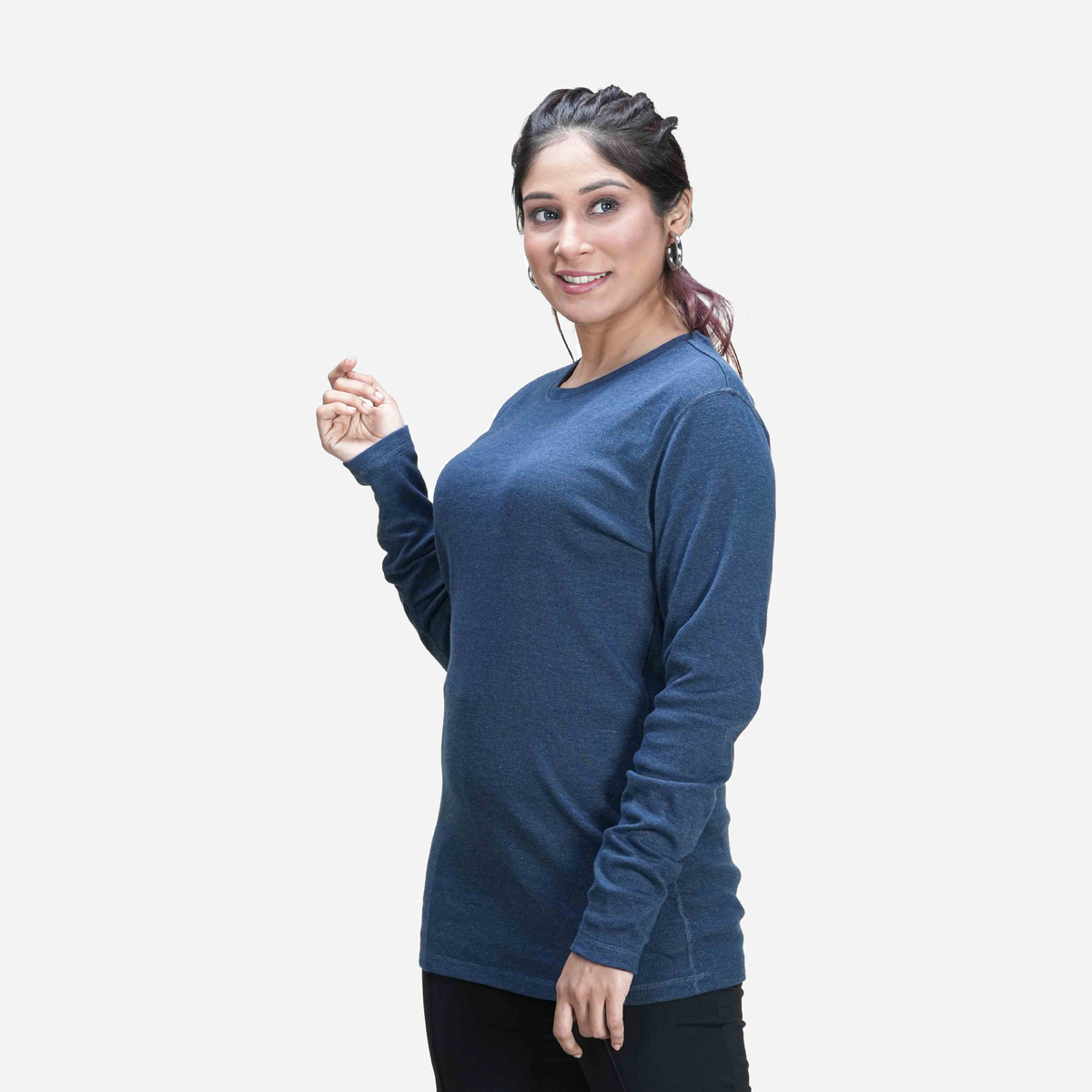 Picture of TORR Navy Women's L/S T-Shirt