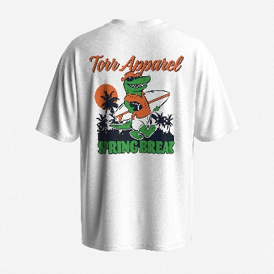 Picture of TORR White Drop Shoulder T-shirt