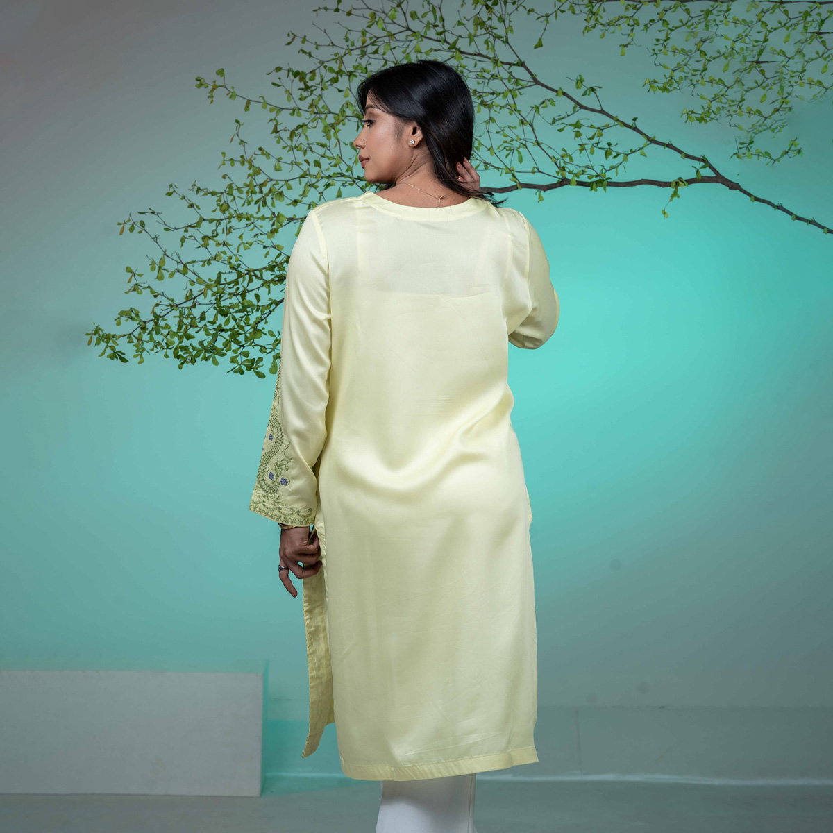 Picture of TORR  Pale Lime Ethnic Wear (01 Piece Kurti)