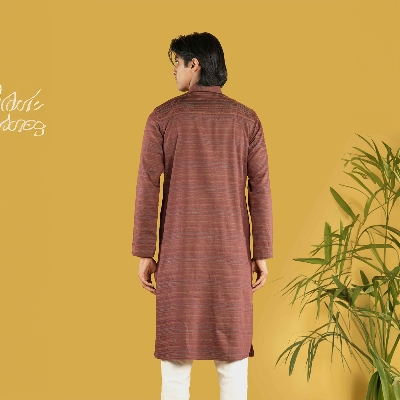Picture of TORR Maroon Stripe Men's Panjabi