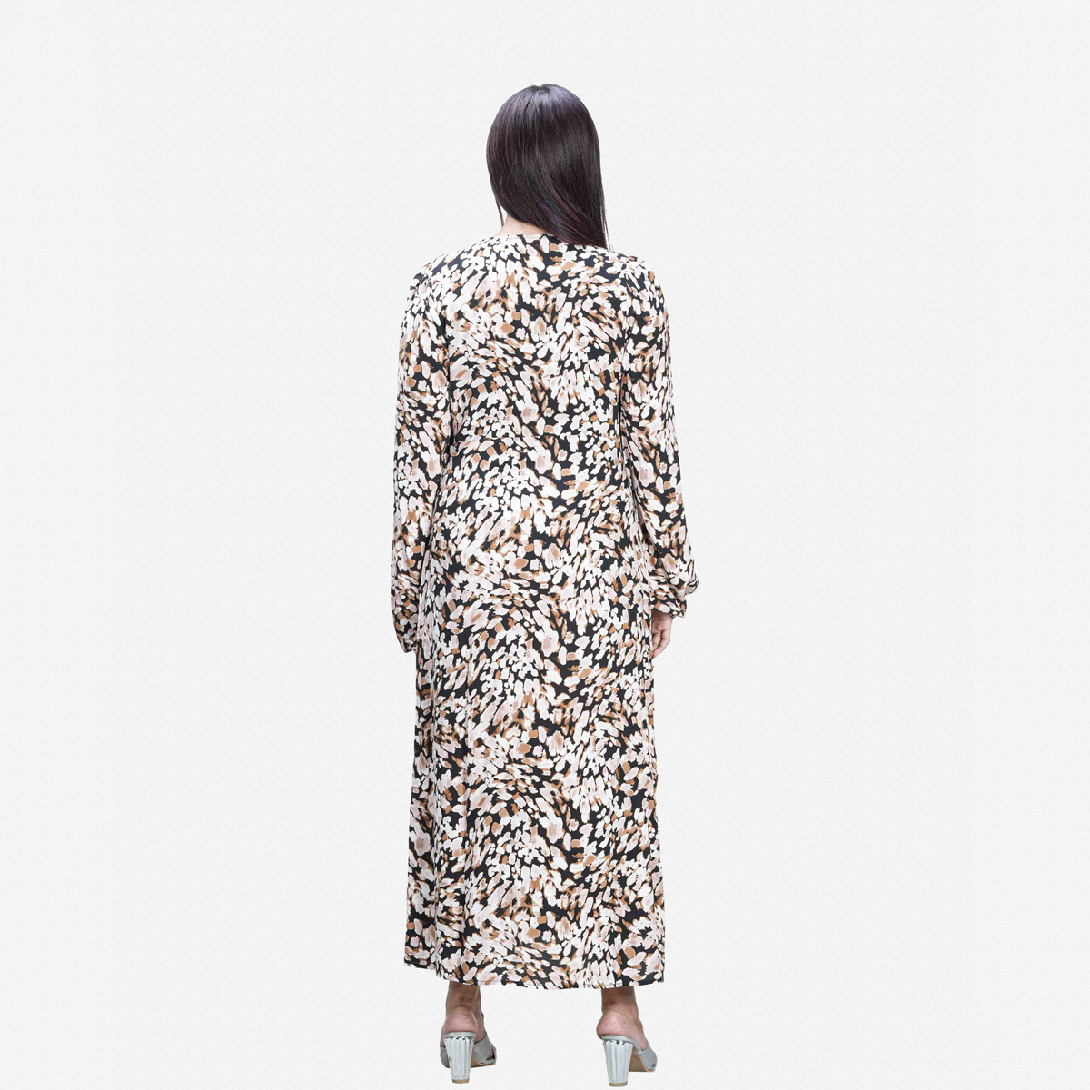 Picture of TORR Multi Aop Womens Long Dres