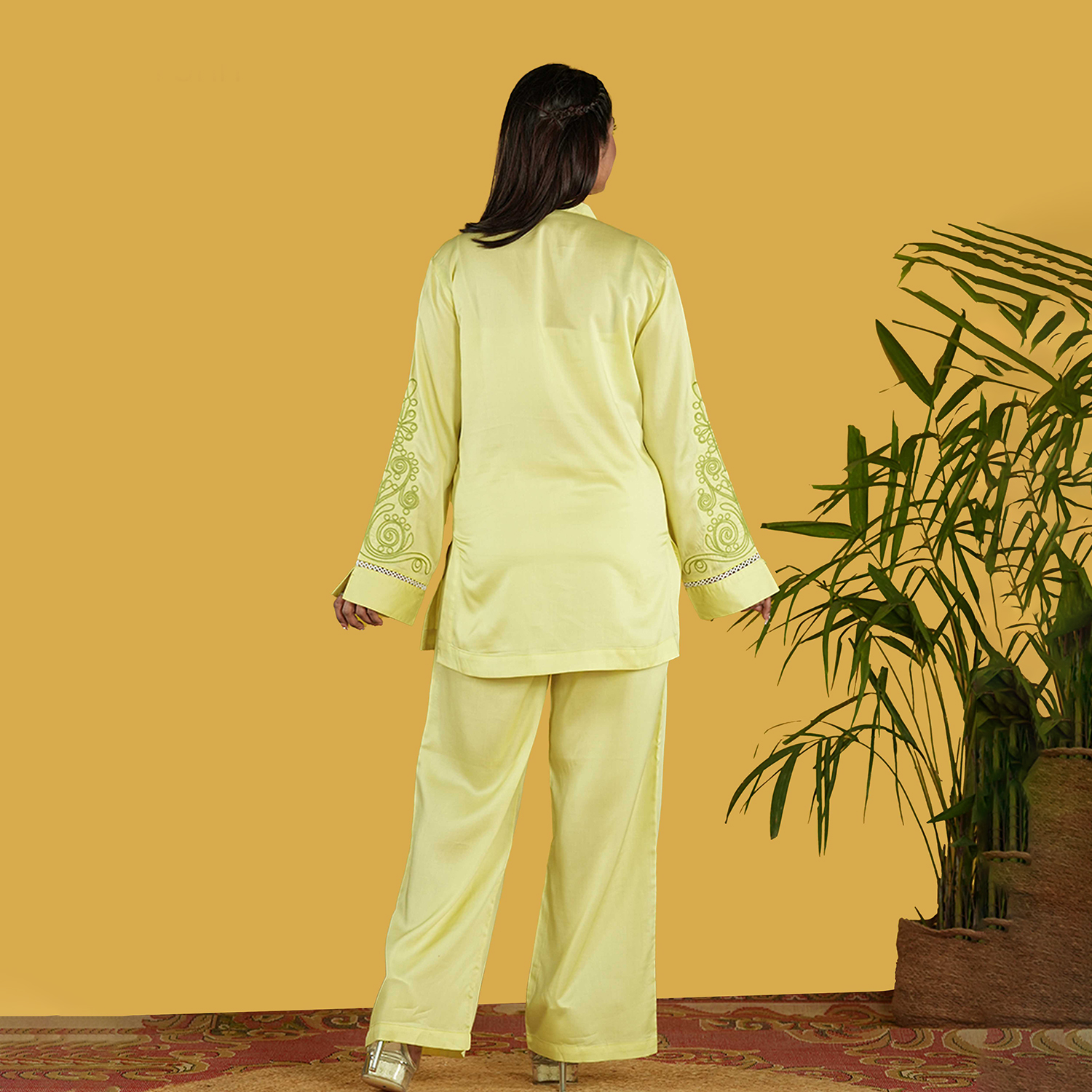 Picture of TORR P.L Yellow Women's Co-Ord Set