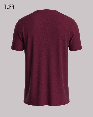 Picture of TORR Maroon Men's Activewear T-shirt