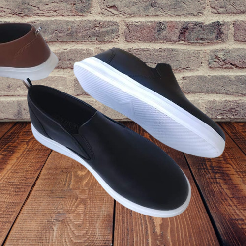 Picture of Loafer Styles' Rubber Sole Water Proof and Wind Proof Winter and Summer Shoe For Men Black