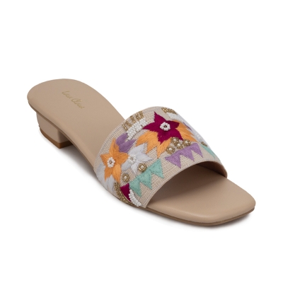 Picture of Ladies Open Heel - Slip On - Ethnic