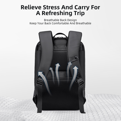 Picture of Arctic Hunter B00877 Expandable Office Laptop Backpack for Men Women 15.6'' Business Backpack Stylish Design and Ergonomic Comfort Water-Resistant for Work Commute and Daily Use