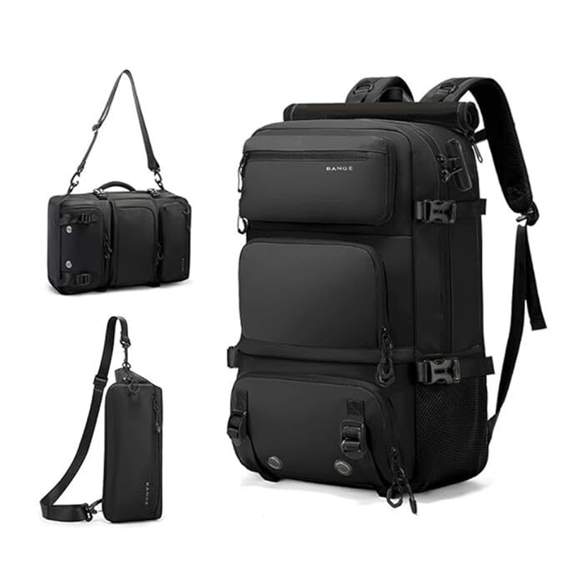 Picture of BANGE 1810 Ranger Multi Compartment Big Capacity Water Resistant Hiking Travel Business Laptop Backpack 35L Large Capacity Bag Travelling Backpack with Detachable Sling Bag