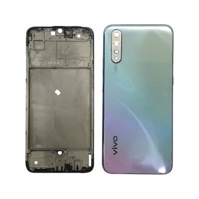 Picture of Vivo s1 সম্পূর্ণ বডি কেসিং হাউজিং রিপ্লেসমেন্ট ব্যাক গ্লাস মাঝারি ফ্রেম lcd রিং ক্যামেরা গ্লাস রিয়ার ব্যাটারি ডোর কভার